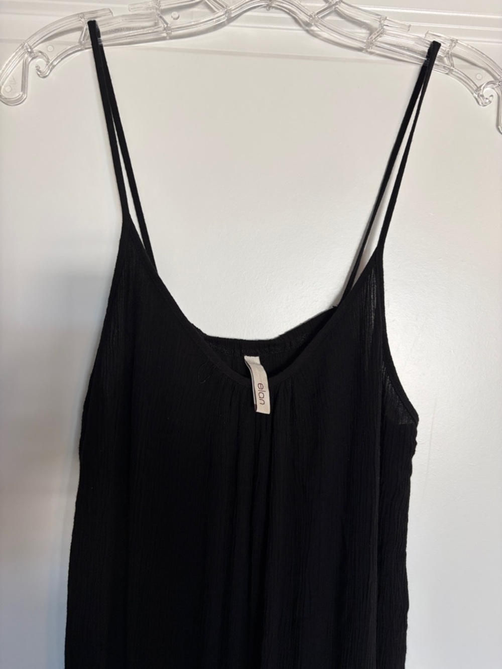 Elan Black Spaghetti-Strap Jumpsuit Size Medium - Picture 3 of 6